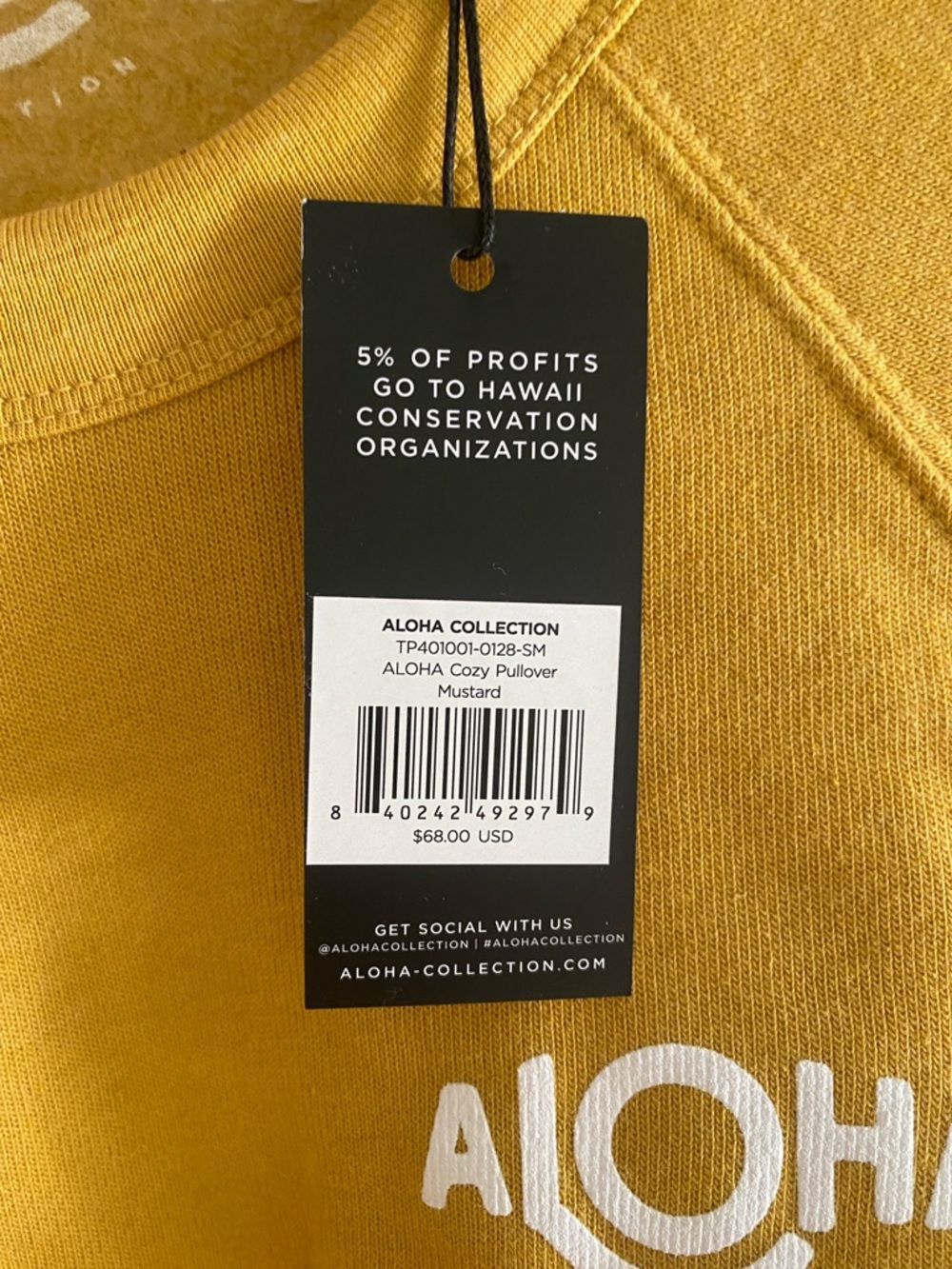 NWT ALOHA Crewneck Sweatshirt.Small - Picture 3 of 6